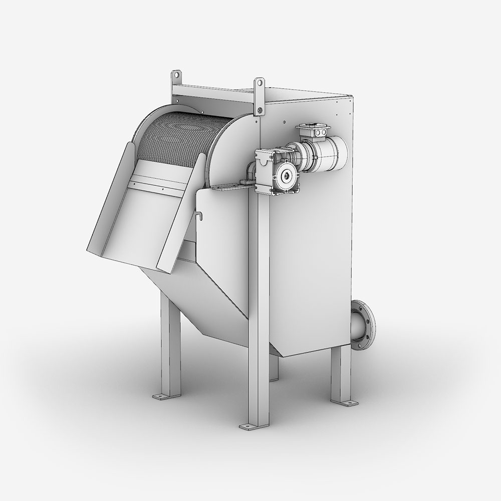 Serinol Soluciones y equipos para el tratamiento del agua Equipo tamiz rotativo de alimentación externa sertam